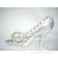 QJP8018-6A Fashion crystal high heel shoe ring jewerly display holder